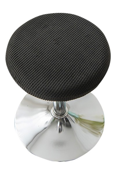 Manufacture of chair covers for round stools Design of solid color chair covers for beauty salons Specialty shop for elastic chair covers 27-35 36-45 SKSC019 back view